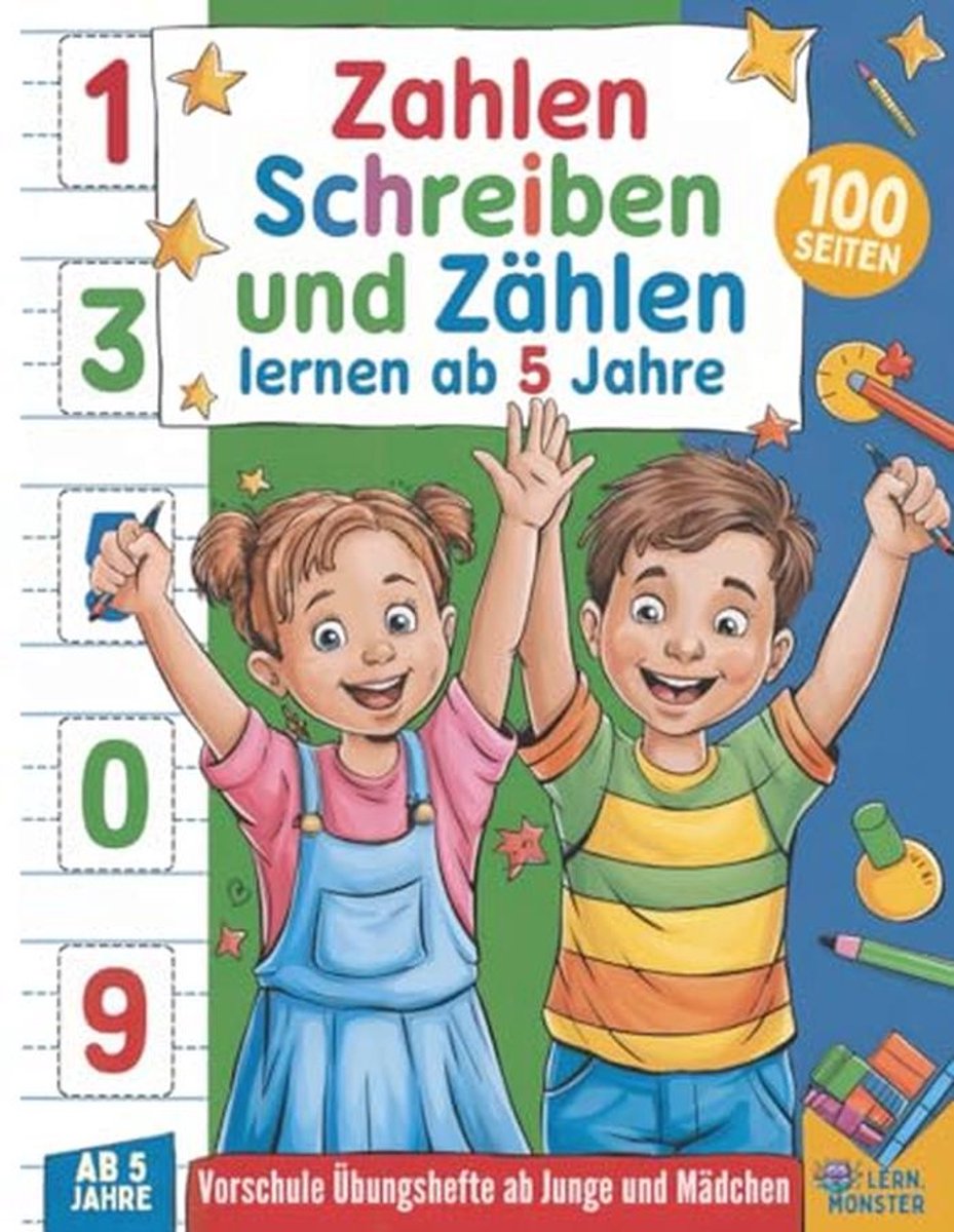 Zahlen und Zählen lernen voor Kinderen vanaf 5 Jaar