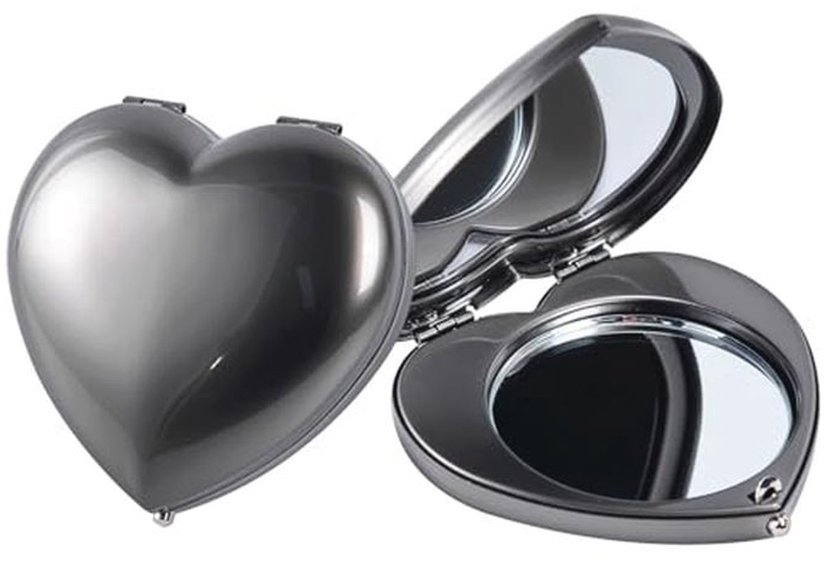Mini Opvouwbare High Definition Spiegel met 1X/2X Vergroting - Compact en Draagbaar