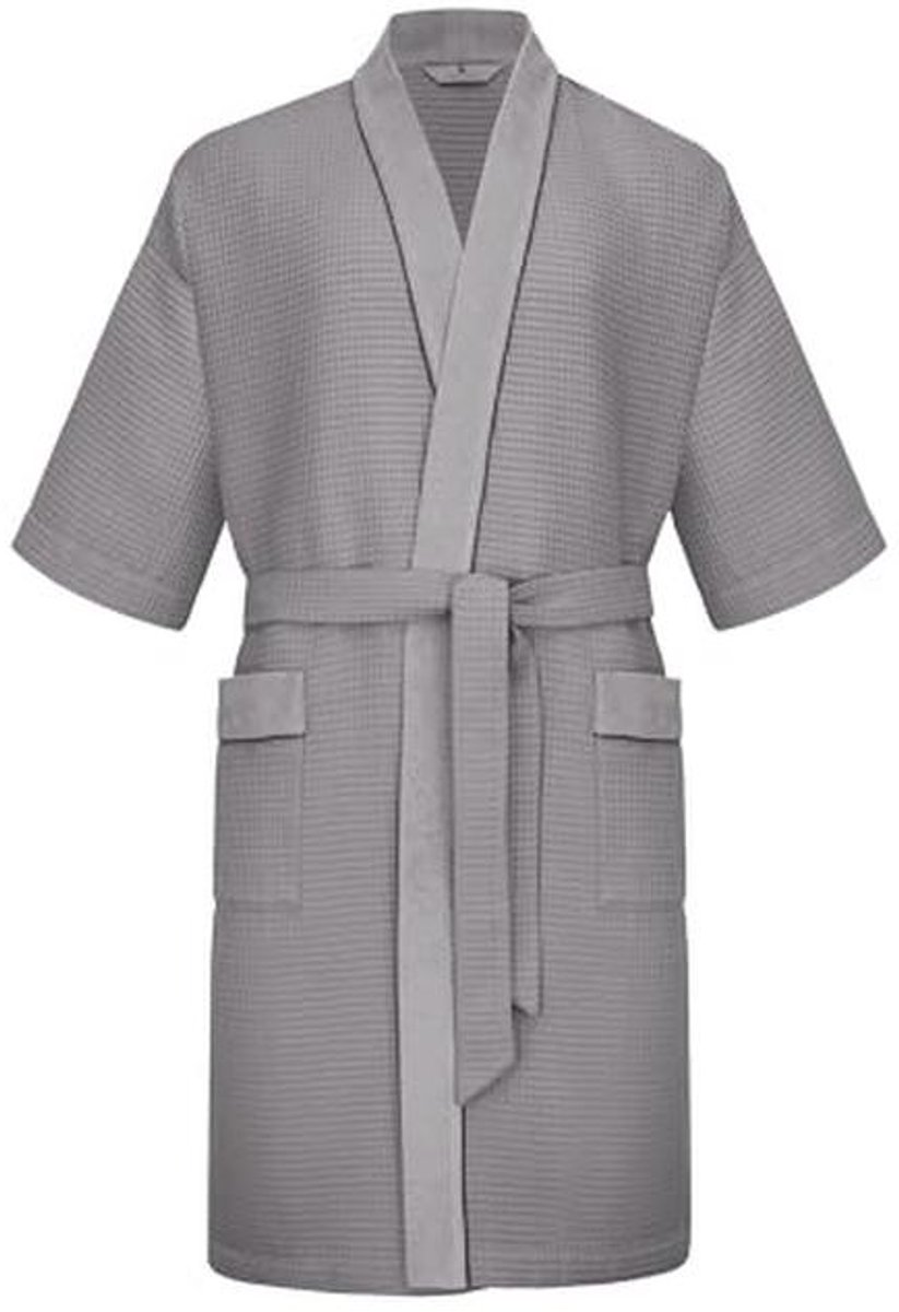 Heren Kimono Badjas van Katoen - Wafelpiqué