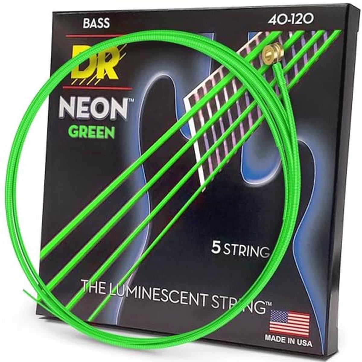 Lichte gecoate nikkel basgitaar snaren 5-string 40-120