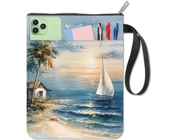 Wasbare Boekhoes met Rits en Extra Zak voor Boekenliefhebbers