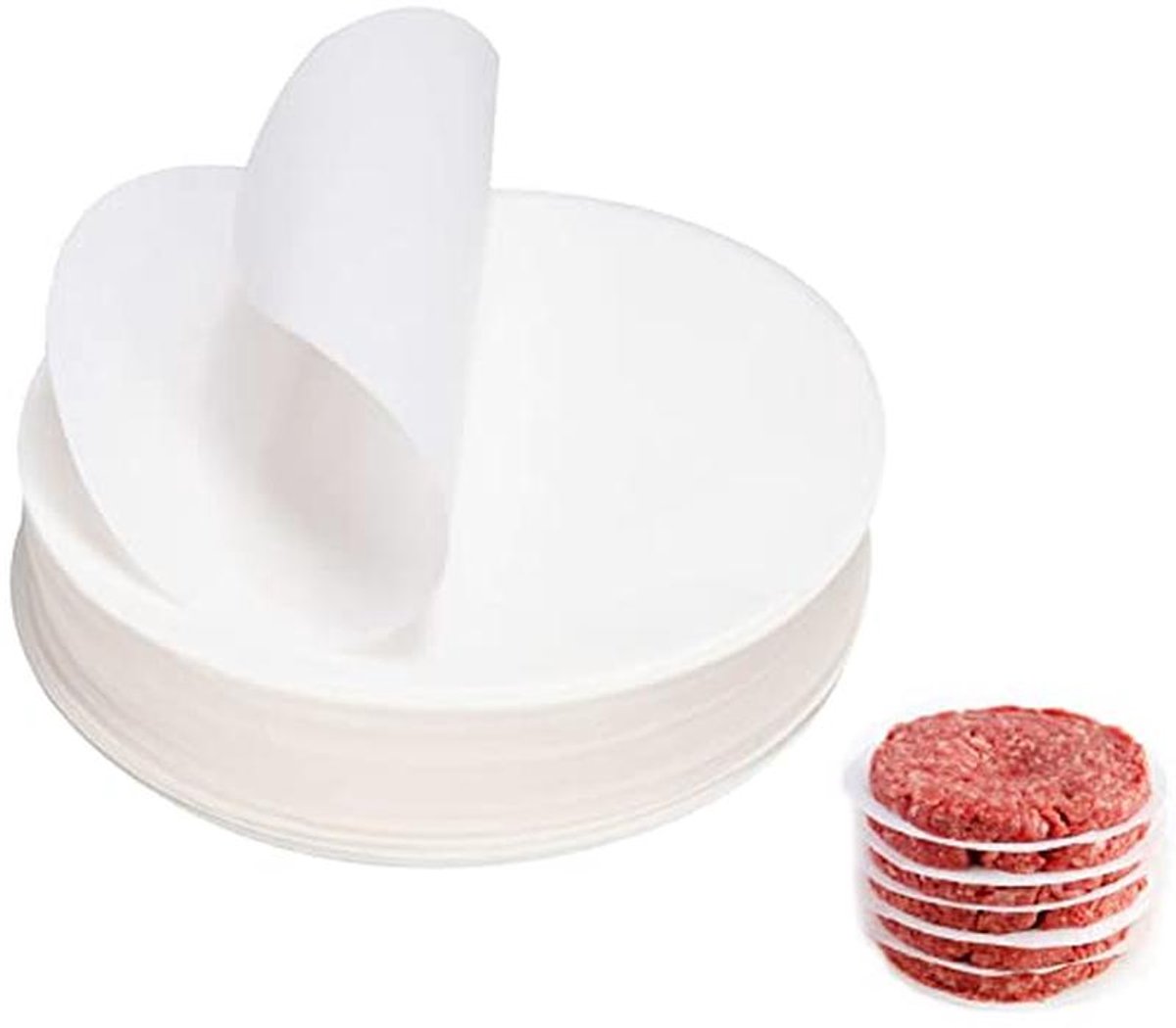 Ronde Bakvellen 11 cm voor Grill en BBQ – 500 Vellen Antiaanbak Bakpapier