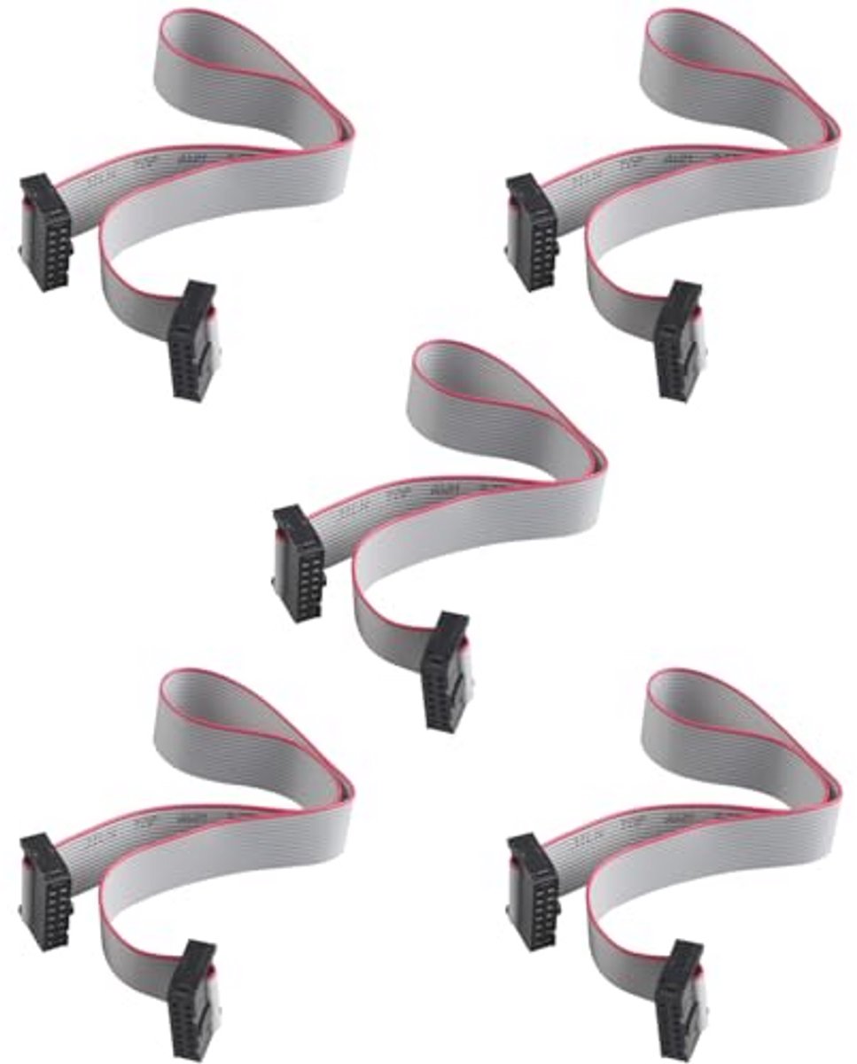 14-pins IDC Lintkabel 30 cm - 5 Stuks - 2,54 mm Pitch voor Schakelcircuitverbindingen