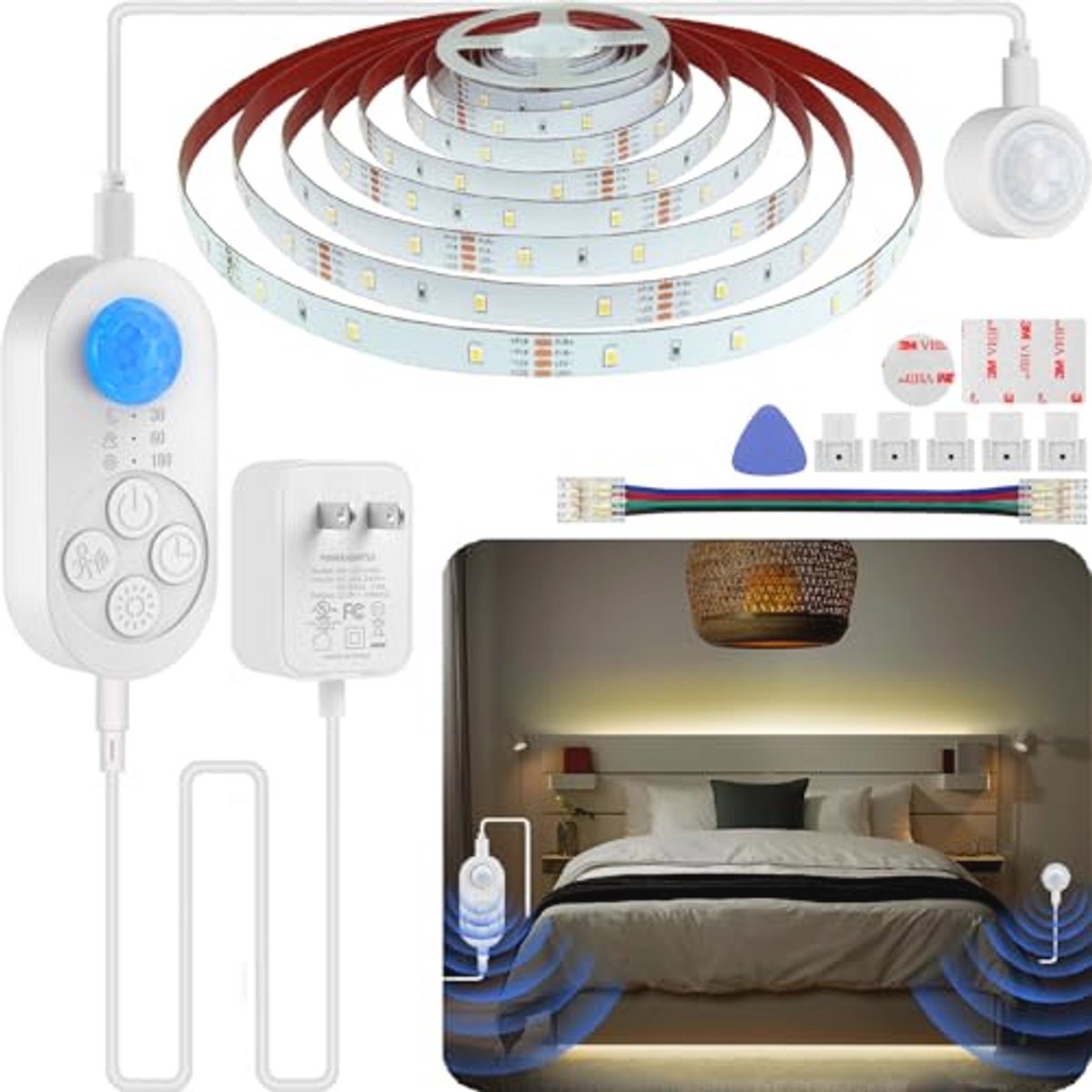 Bewegingssensor trapverlichting voor binnen met dimmer en timer