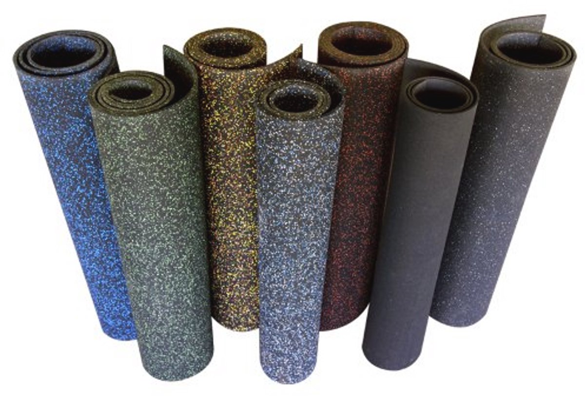 Zwarte rubberen vloeren 5 mm - Elephant Bark stijl, 122 x 61 cm