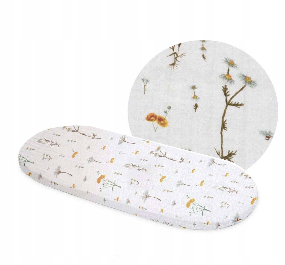 Mambilale Mousseline Hoeslaken met Elastiek - 38x80cm