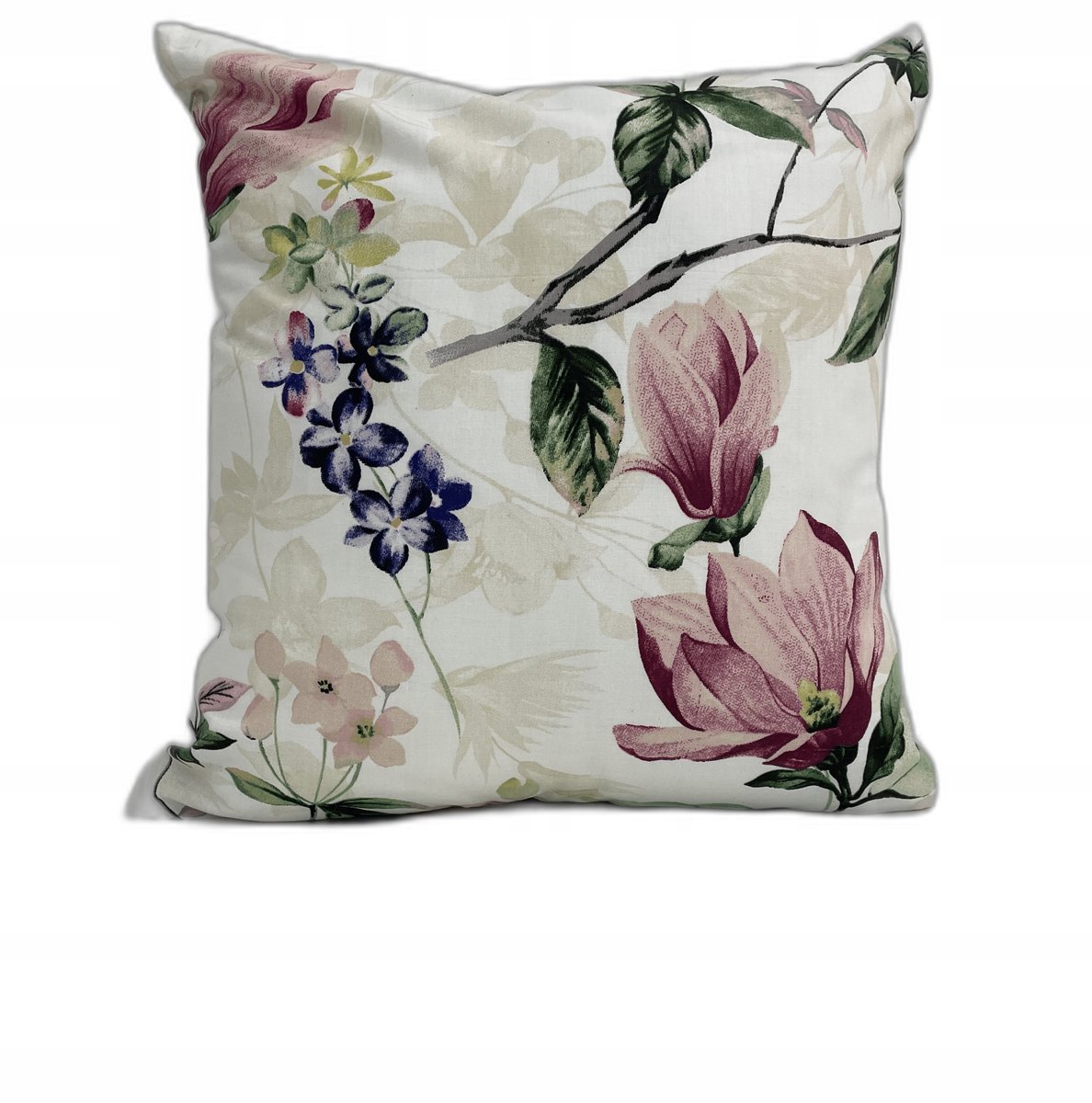 Decoratieve Katoenen Kussensloop 40x40 cm - Bloemenprint
