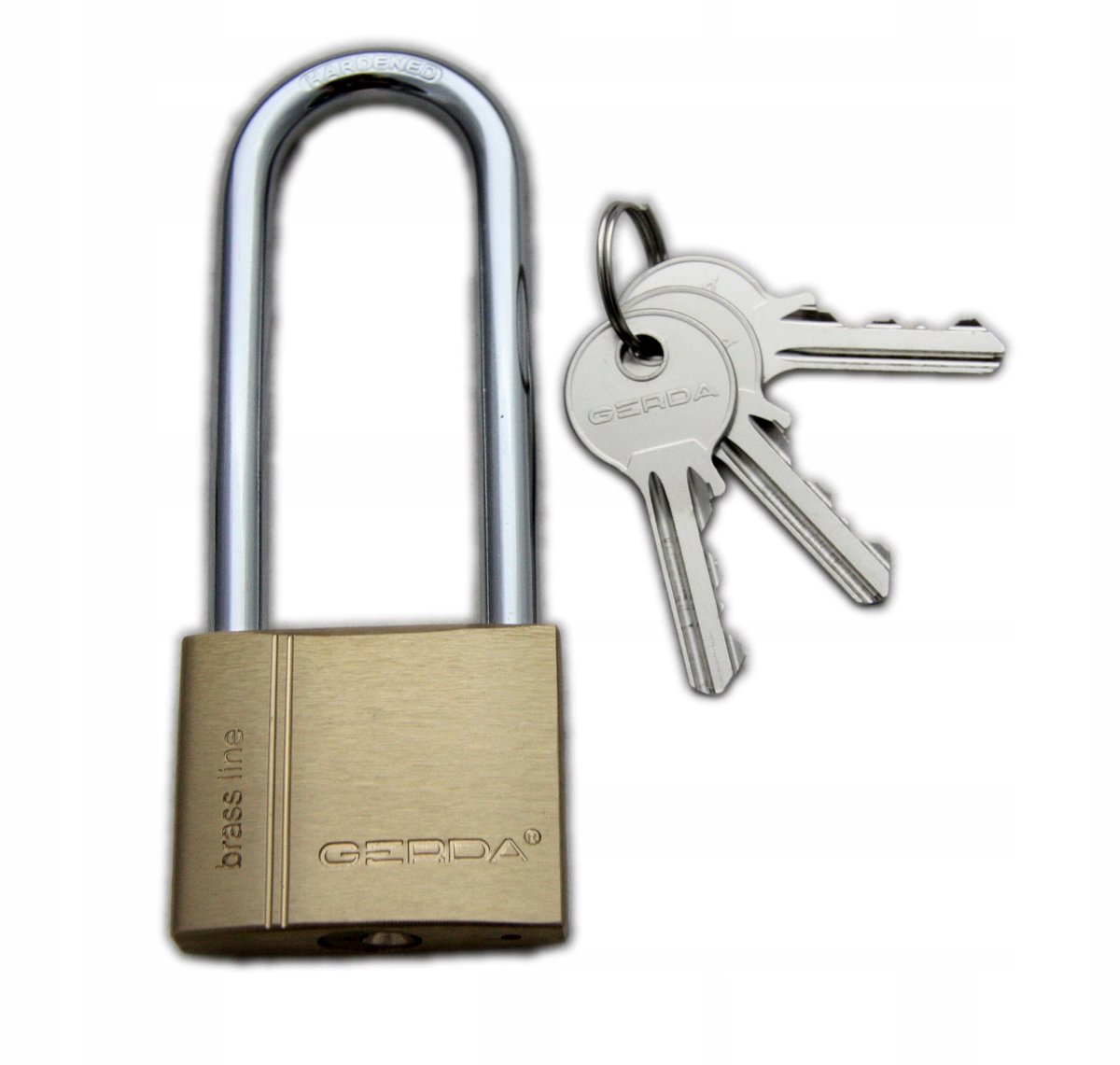 Gerda Messing Hangslot met Lange Beugel S50H80