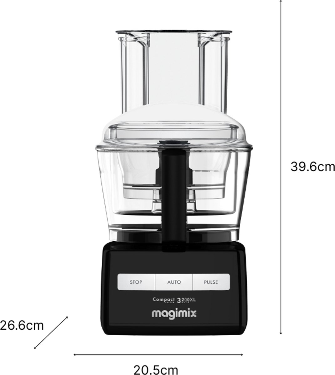 Magimix - Foodprocessor - CS 3200 XL - Zwart - Citruspers - 30 jaar motorgarantie thumbnail 7