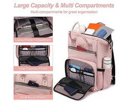 Grote Waterdichte Rugzak voor Laptop tot 17,3 Inch - Multifunctionele Vintage Reis- en Schoolrugzak