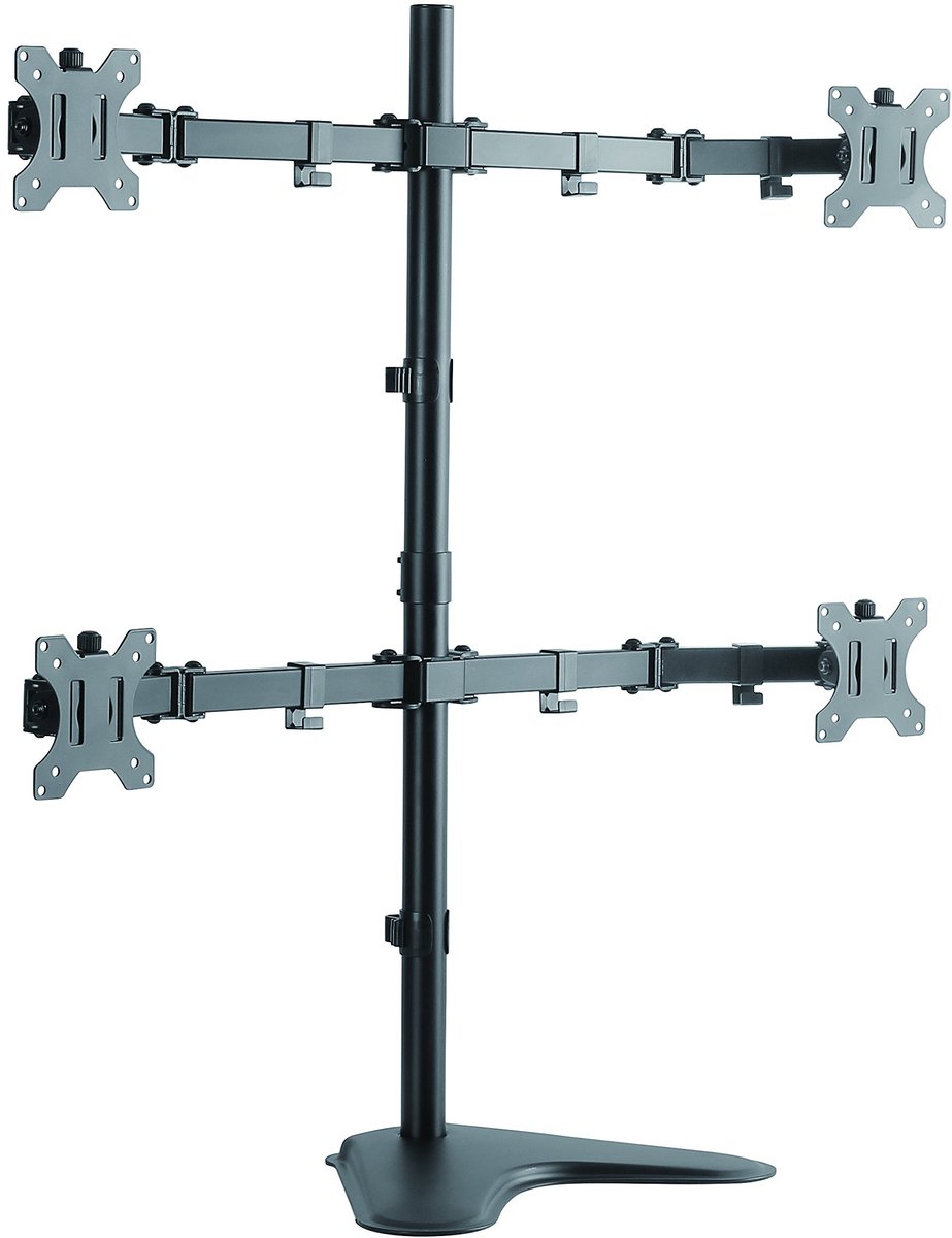 Unyqoos® Verstelbare wandhouder voor meerdere monitoren van 13 tot 32 inch