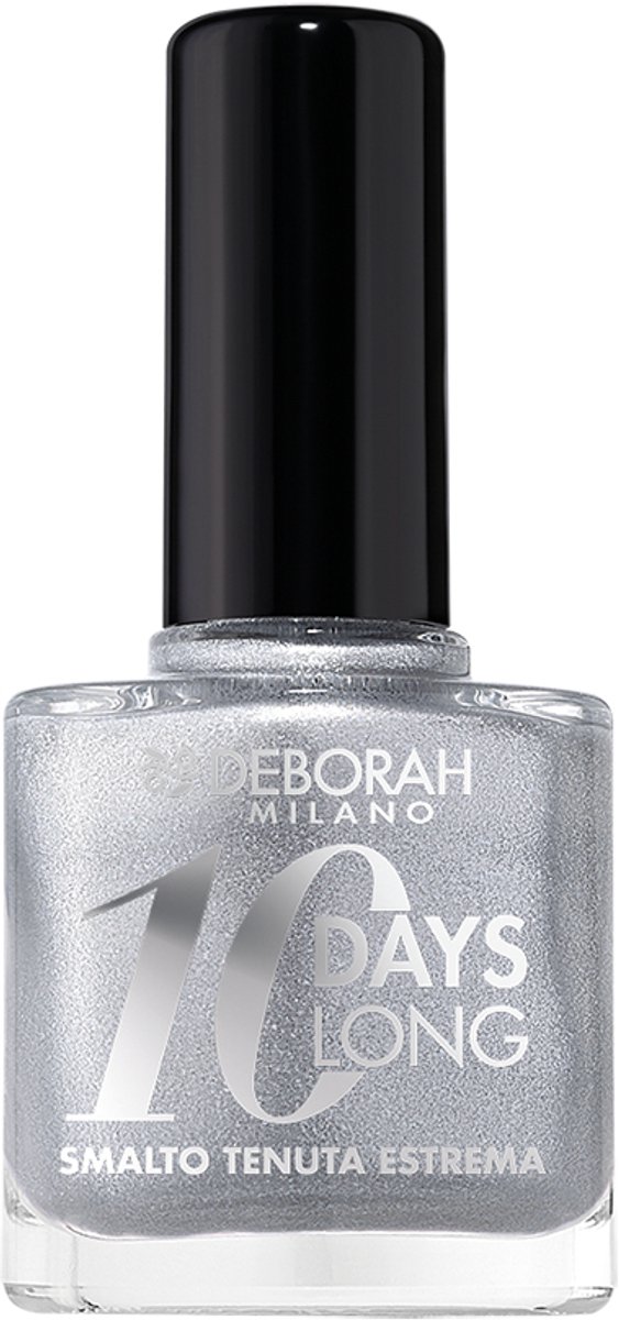 Deborah Milano 10 Days Long, 11 ml, Zilver, Silver, Kleurend, Bescherming, Fles, Borstel