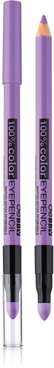 deBBY 100%color EYEPENCIL, Kohl, Potlood, Violet, POWER VIOLET, Vrouwen, CAPRYLIC/CAPRIC TRIGLYCERIDE, C10-18 TRIGLYCERIDES, RICINUS COMMUNIS SEED OIL, COPERNICIA CERIFERA...