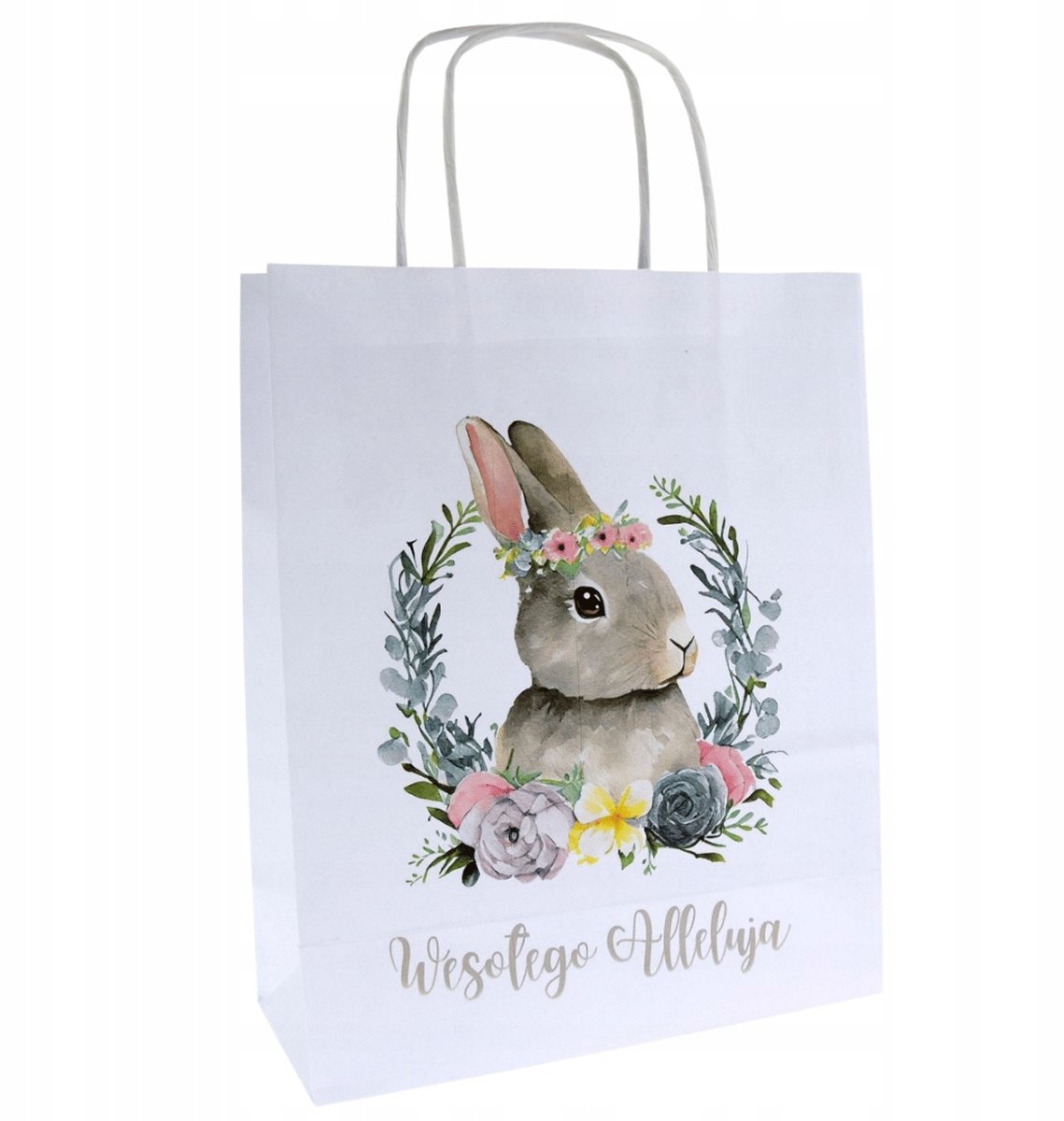 Paas Papieren Cadeautas A5 met opdruk - 18x8x22 cm