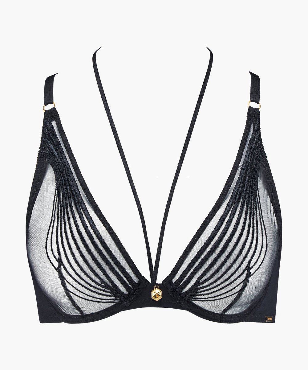 Aubade Sumptuous Waves Beugel Bh 3CF12 Zwart - maat EU 80E / FR