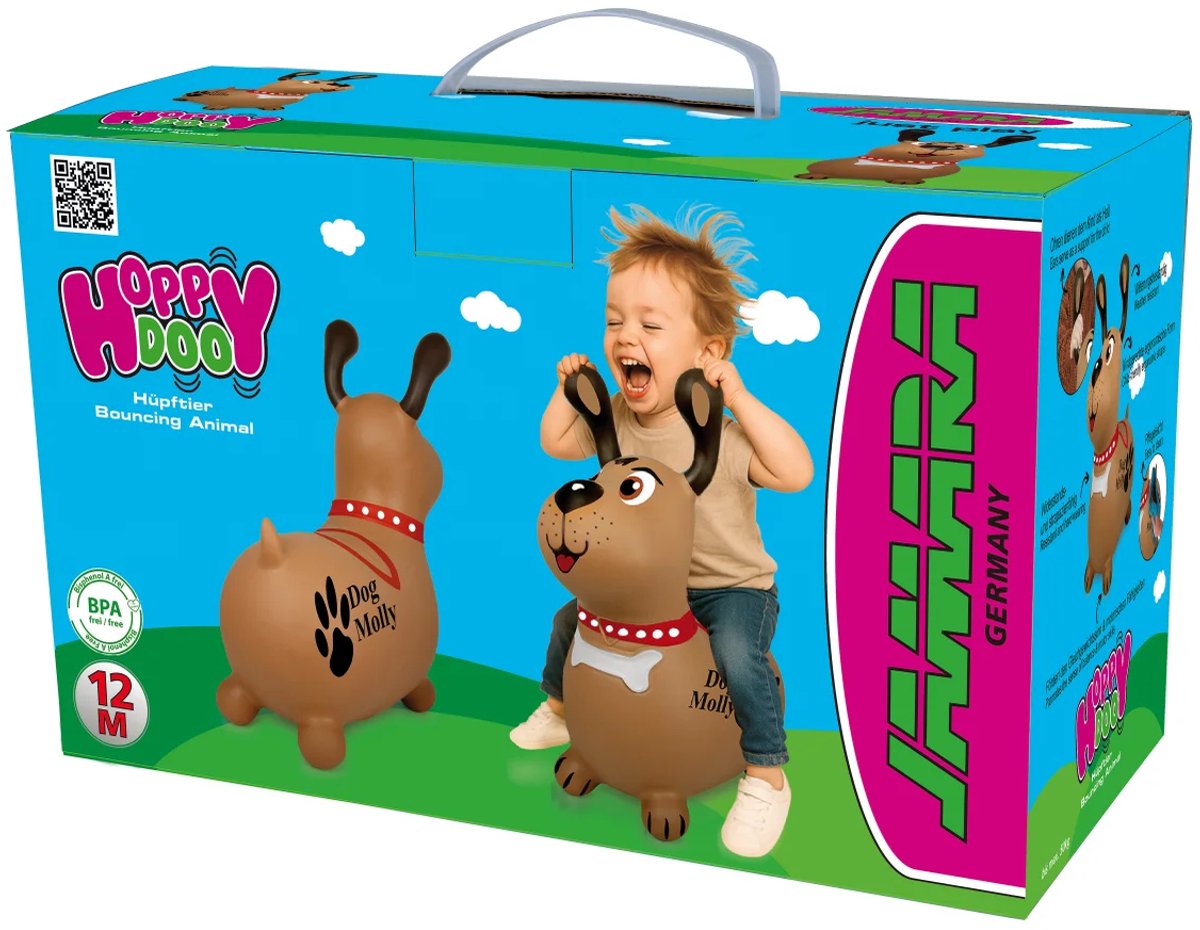 Jamara Skippybal - 466005 Skippydier Hond Molly - Bruin - Junior met Pomp — afbeelding 5