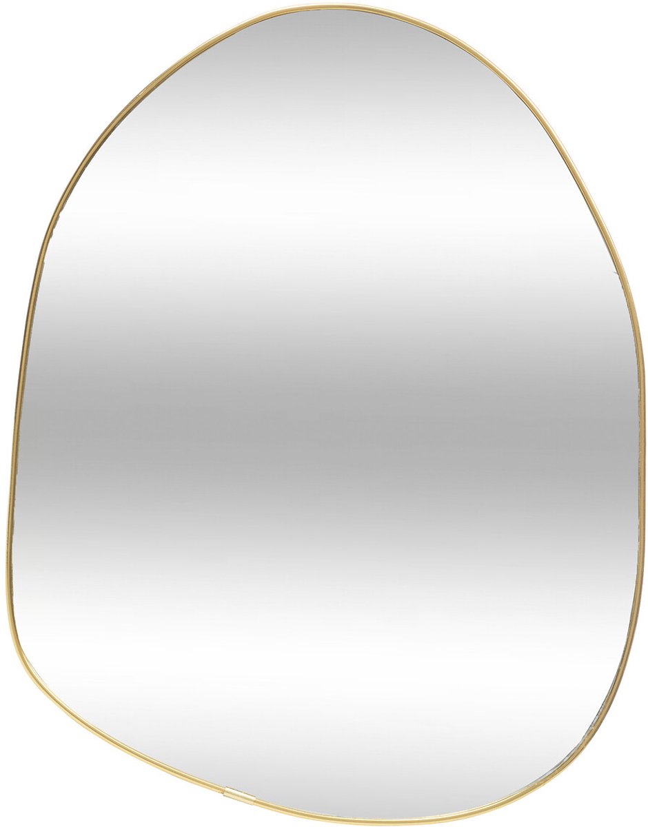 Hangende asymmetrische spiegel ROMAN, goud, 30 x 40 cm