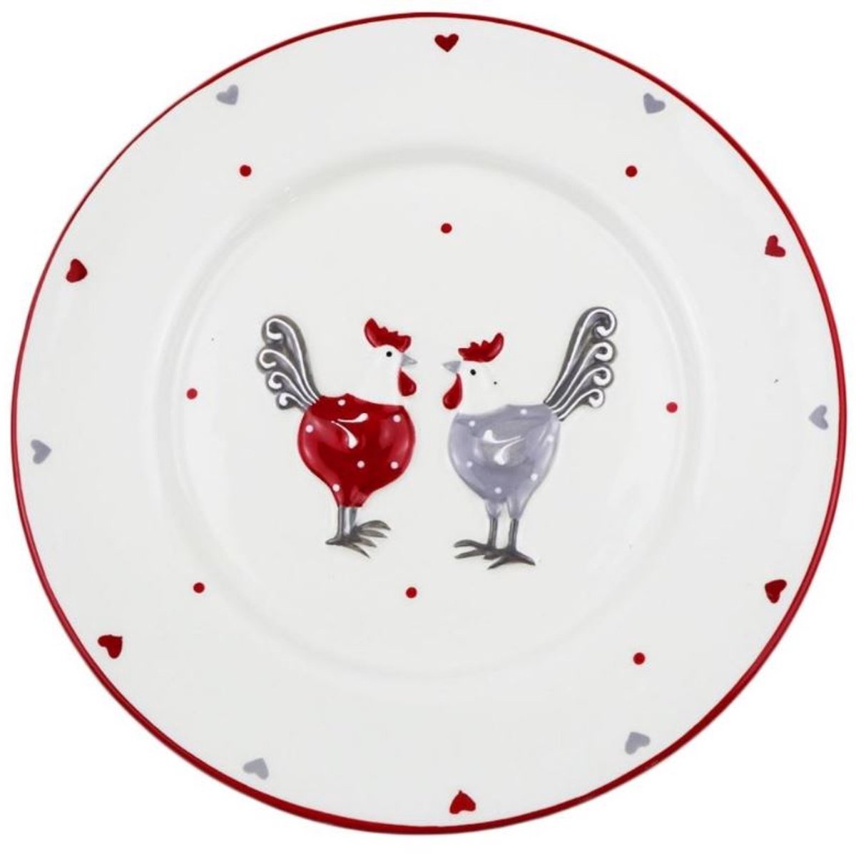 RILLA Dinerbord Kip 24,5 cm Keramiek