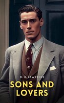 D.H. Lawrence's Sons and Lovers, boekcover met een man in een pak.