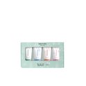 Naïf Baby & Kids mini set met vier tubes: shampoo, wasgel, crème en bodylotion.