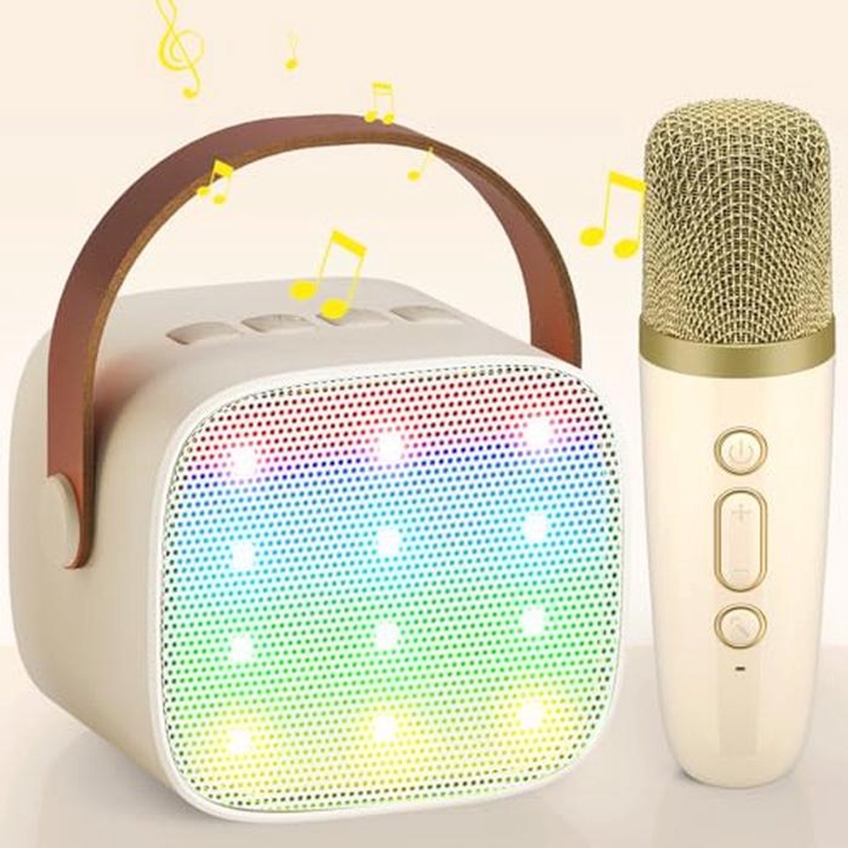 Draagbare Karaoke Machine met Microfoon en Bluetooth - Mini Karaoke Set voor Kinderen en Volwassenen