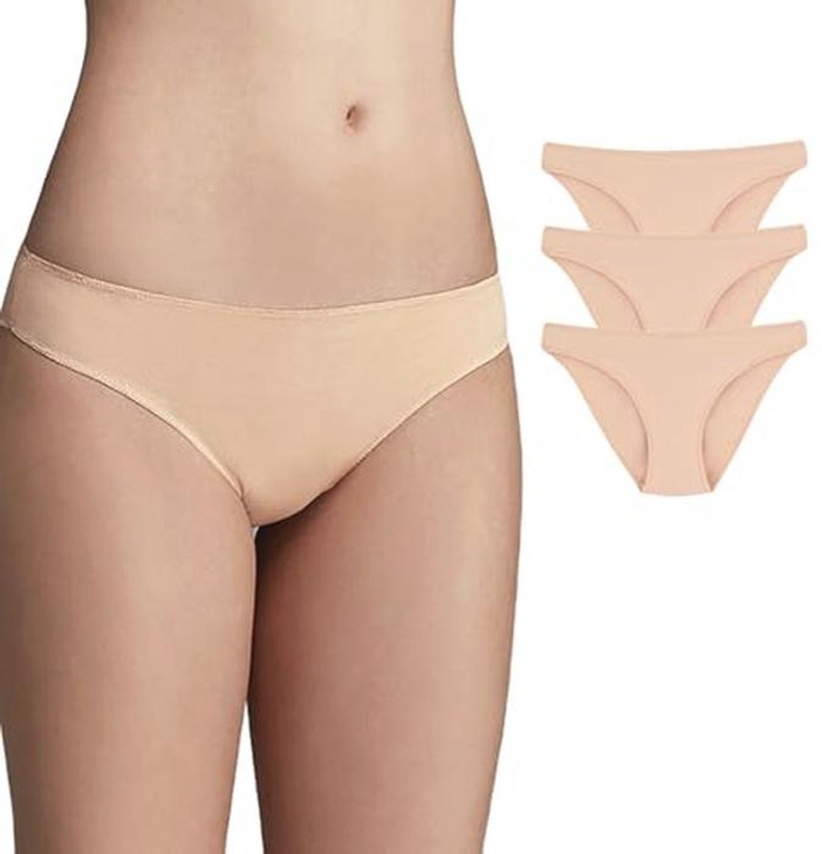 Naadloos ademend dames ondergoed - elastische slipjes set van 3 van S-2XL