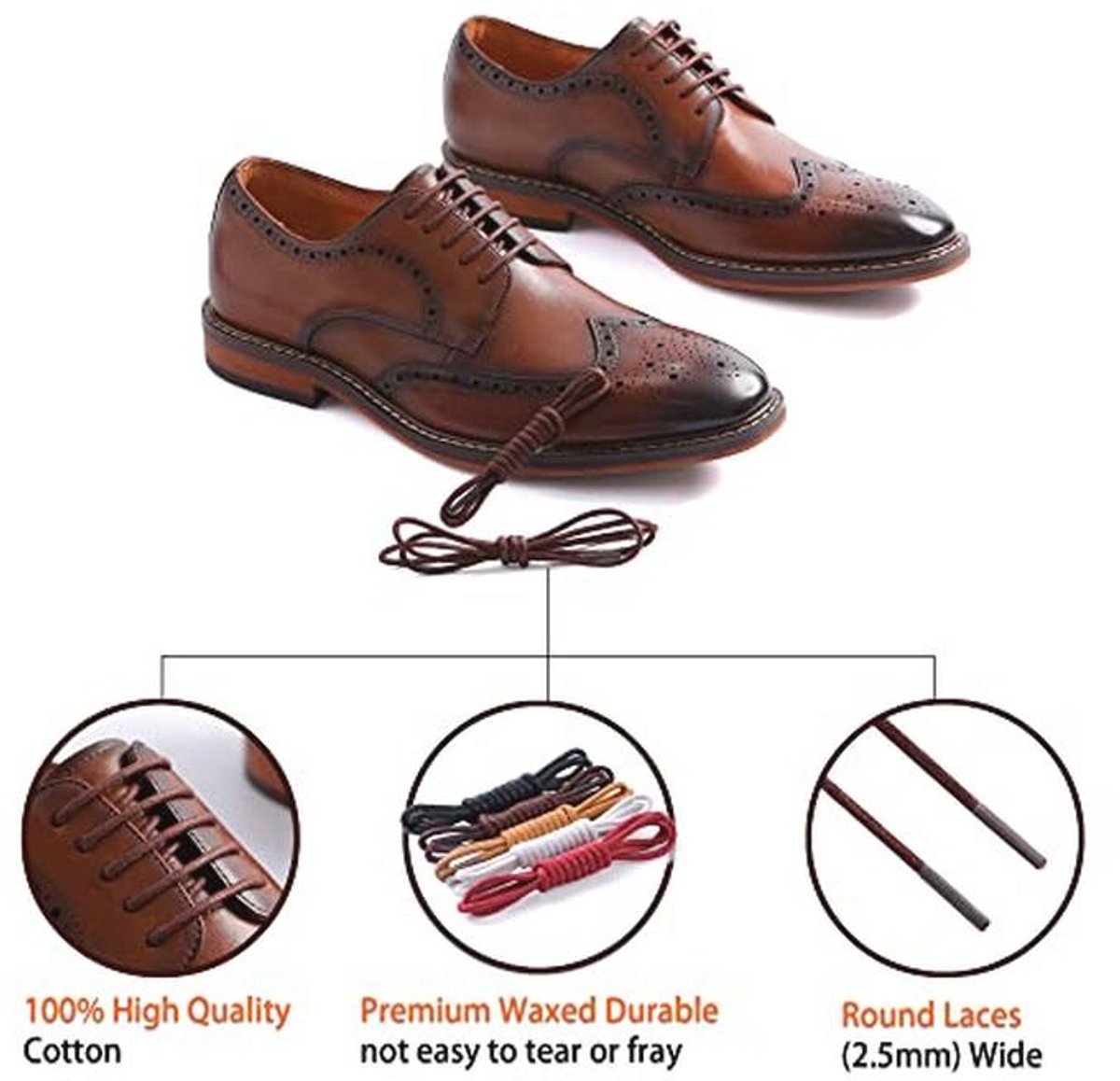 Jil Sander Leren Oxford met ronde neus Beige