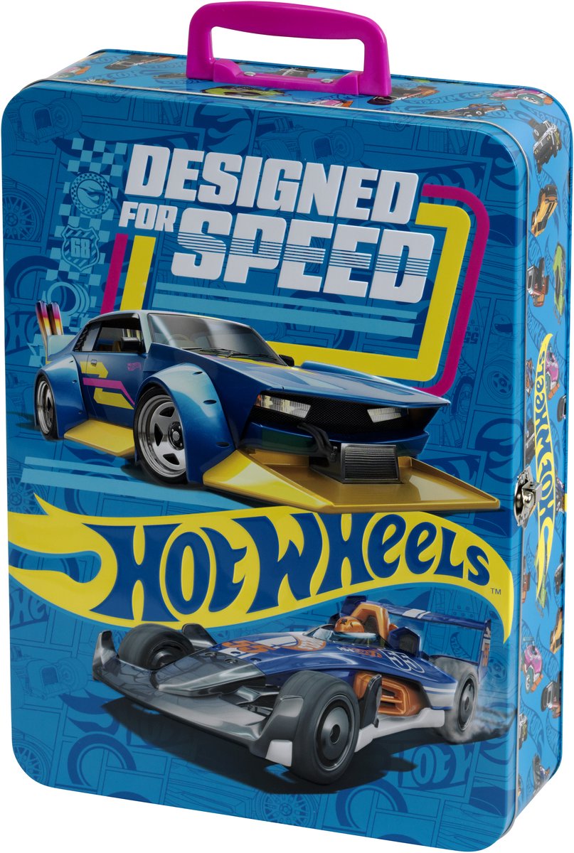 Klein Toys Hot Wheels verzamelkoffer - geschikt voor max. 50 auto's - 26x8,5x37,5 cm - blauw — afbeelding 5