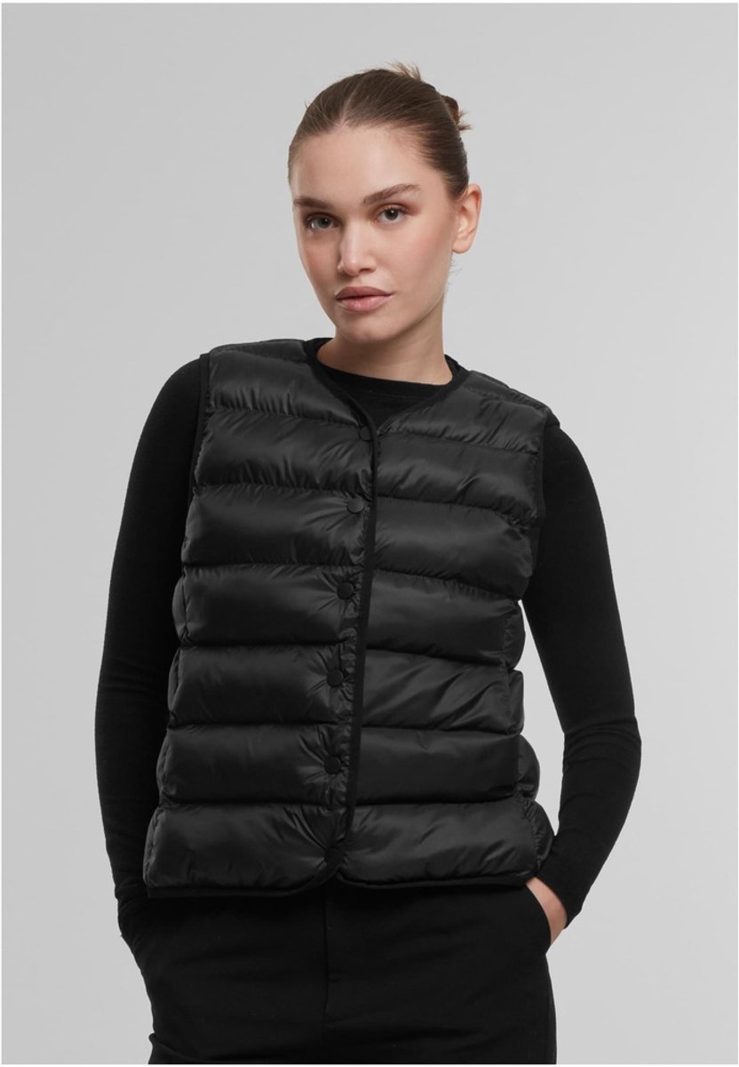 Urban Classics Button Puffer Mouwloos jacket 5XL Zwart