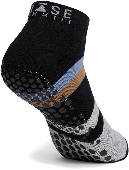 Tavi Base 33 Yoga & Pilates No-Show Gripsokken - Grijs/Zwart - 43-45 — afbeelding 2