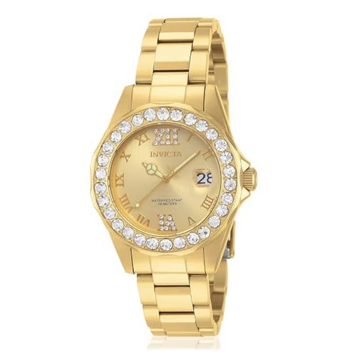Dames Quartz horloge van roestvrij staal - 38 mm