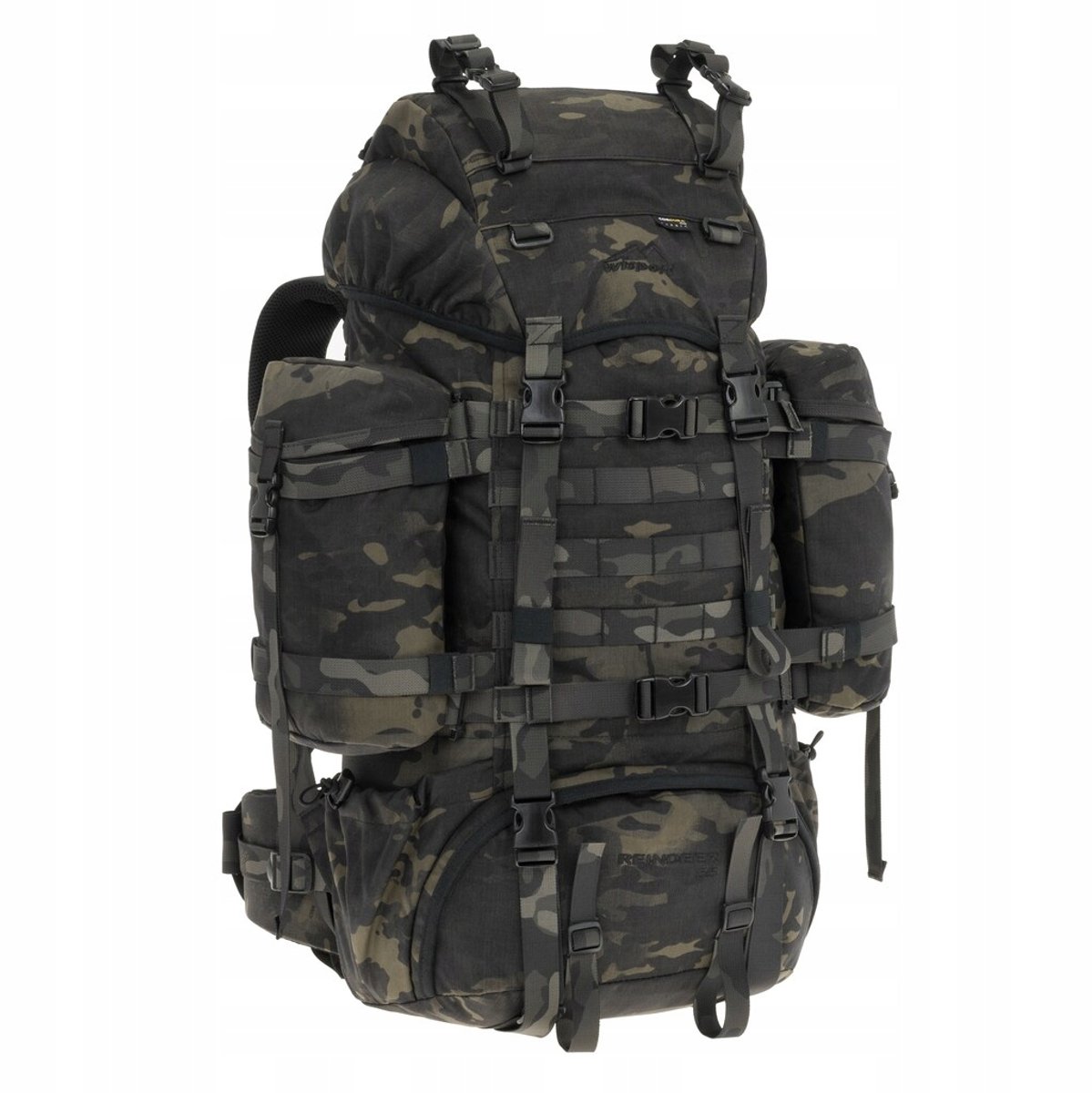 Wisport Rendier 55L Tactische Rugzak MultiCam Zwart Cordura