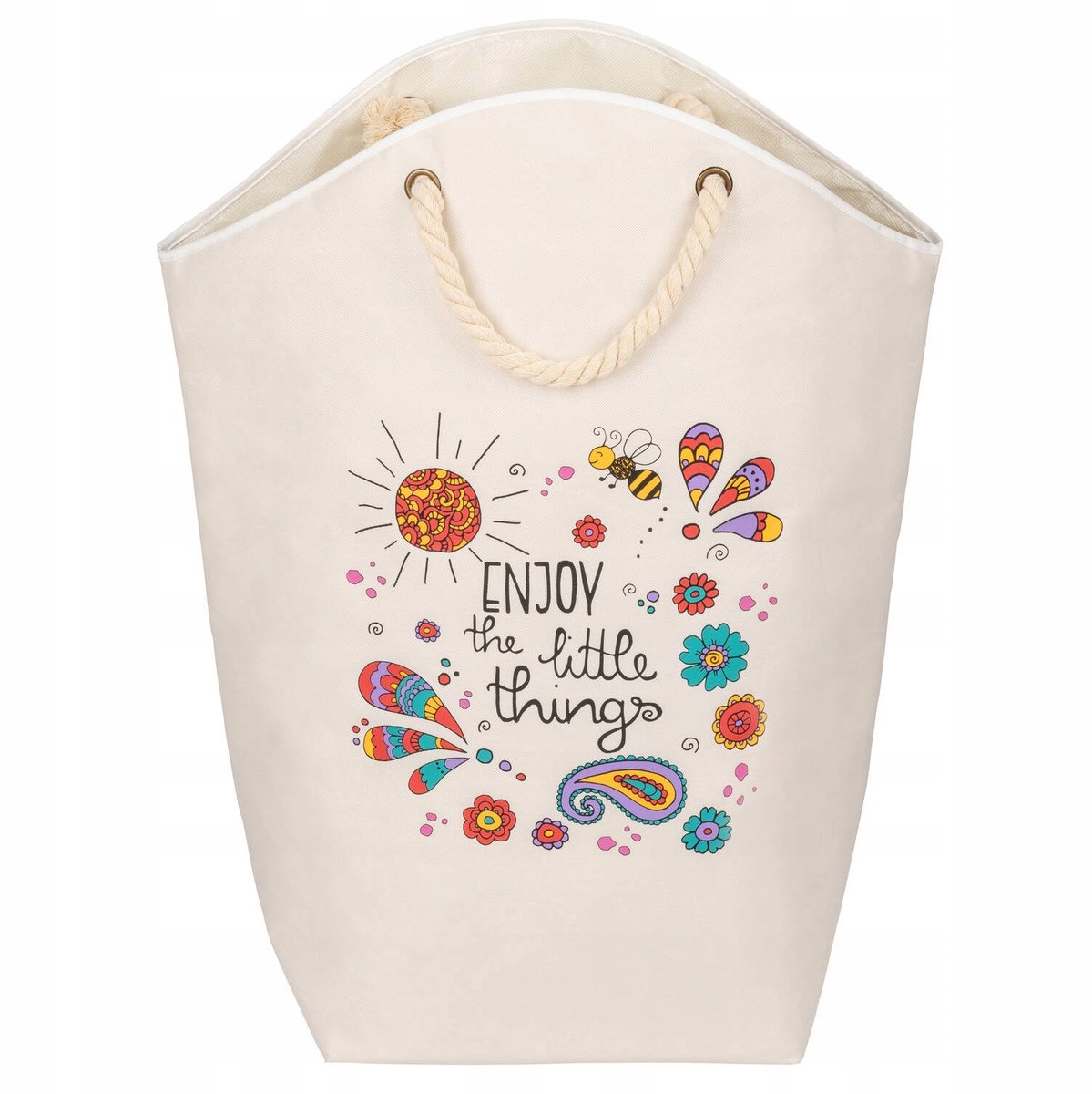 Wenko Wasbak 58L met Touwgrepen - Artistiek Beżen Design