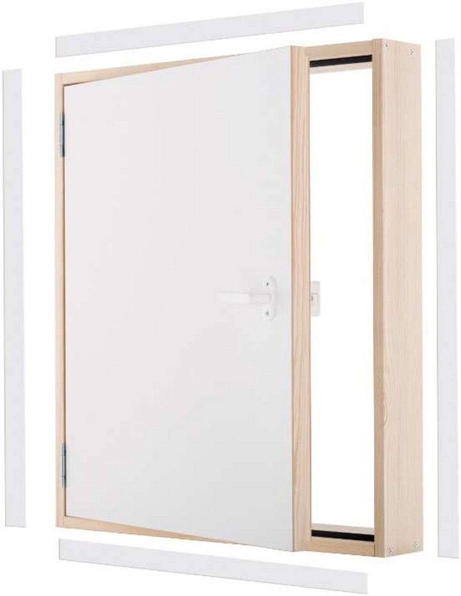 Isolatie Binnendeur Hout Kraspen Deur Kraspendeur 90x70 cm U-waarde 0.85
