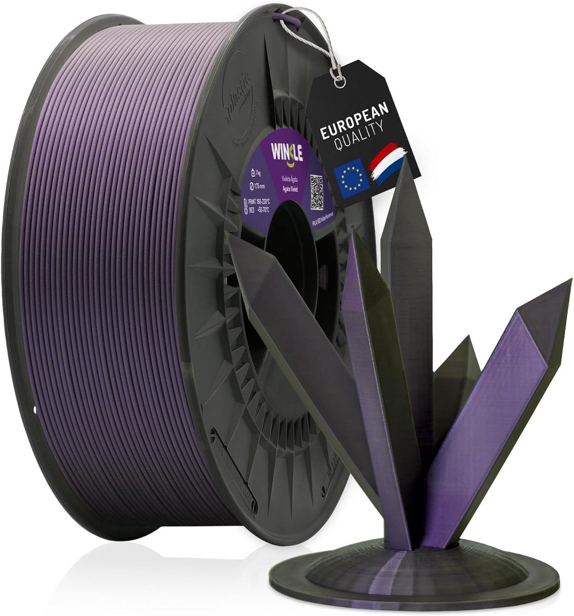 Hoogwaardig PLA 3D Printer Filament 1.75mm - Violet Agaat, 300g Spoel