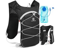 Hydratatie Vest Rugzak voor Hardlopen & Fietsen | Lichtgewicht Waterrugzak met 2L Bladder voor Trail Running & Wandelen