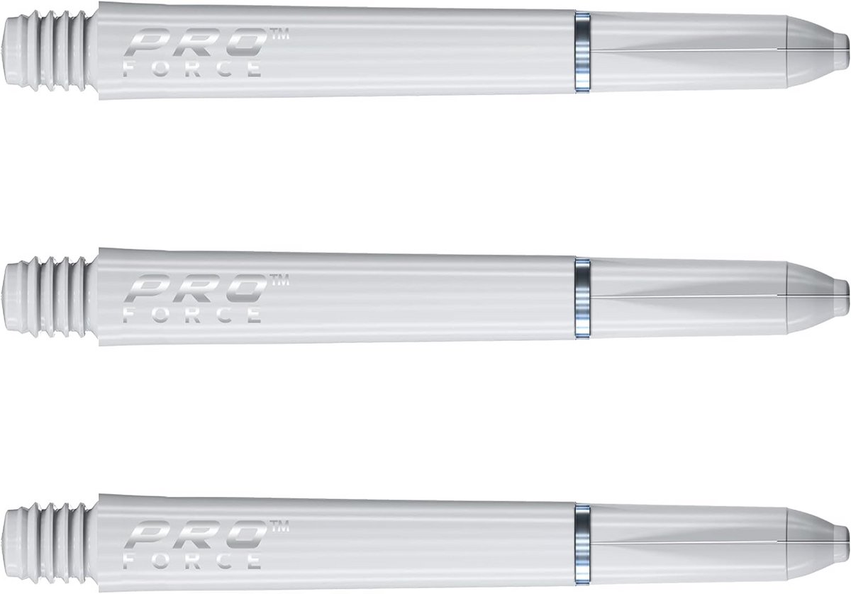 Sterke Nylon Dartstelen voor Darts met Ringgrip - Wit (3 Stuks)