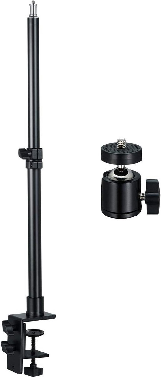 Verstelbare Mini Statief voor Ringlamp en LED Verlichting - Tafelstandaard 30-60cm