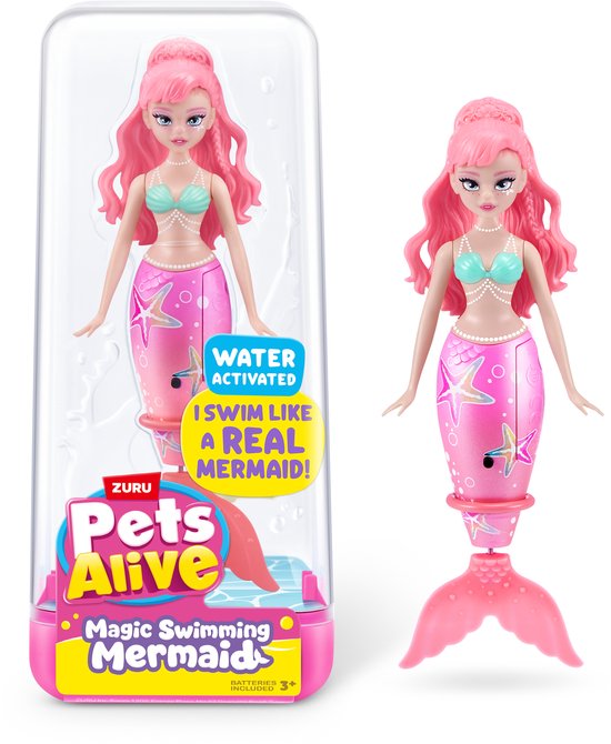 Zuru zeemeermin speelgoed Pets Alive Zwemmende Zeemeermin waterpret. van ZURU — afbeelding 4