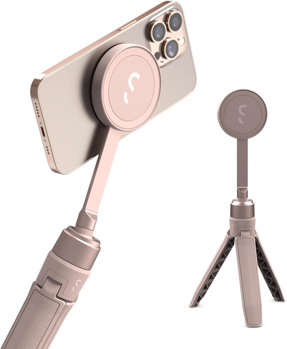 Magnetische Selfie Stick en Tripod voor Smartphone - Draadloze Bediening en Kantelbaar