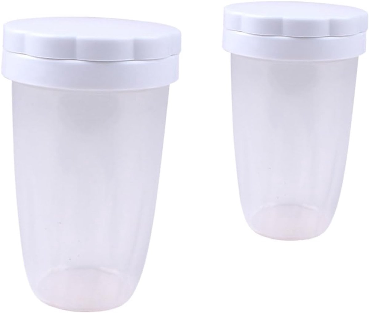 2 stuks Handmatige Zeef Plastic Bloemzeef Bakken Gebak Gereedschap Bloemzeef,7*11.4cm