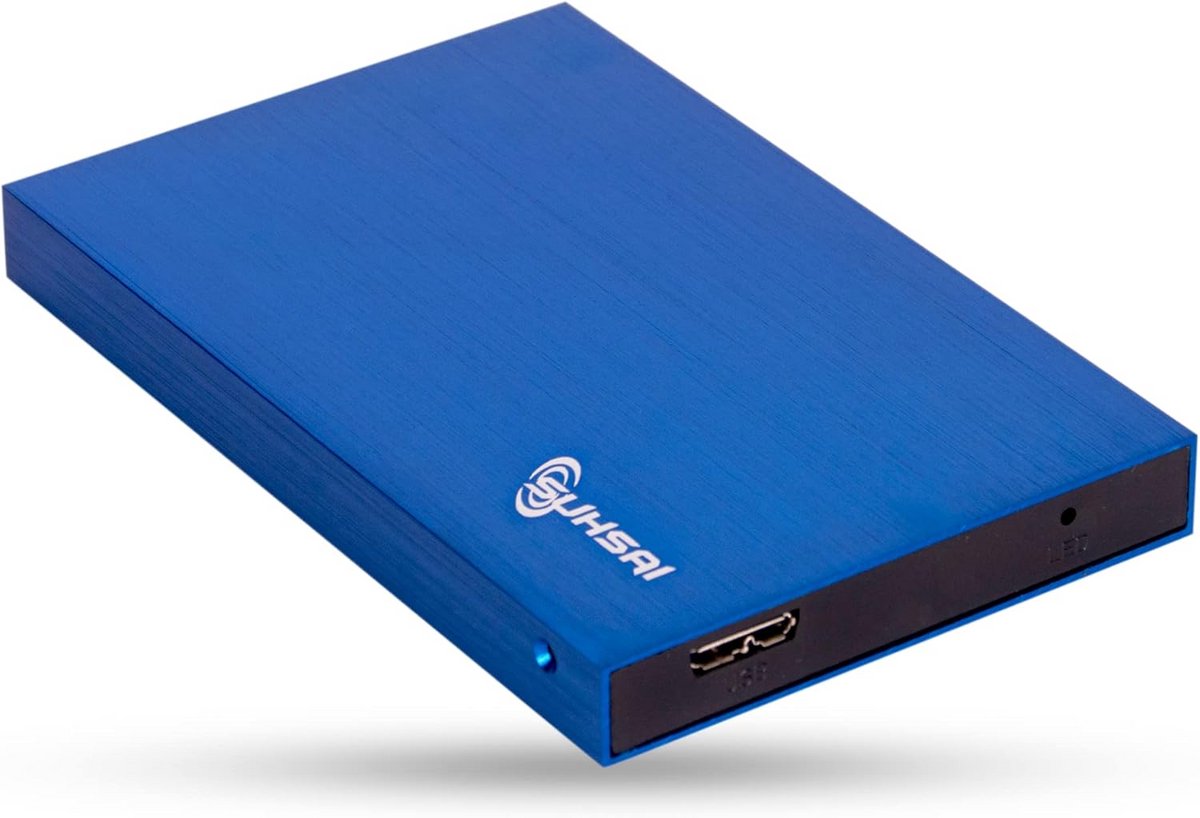 Draagbare Externe Harde Schijf 500GB USB 3.0 voor Back-up, Opslag - Compatibel met Laptop, PC, Mac, Gameconsole - Blauw