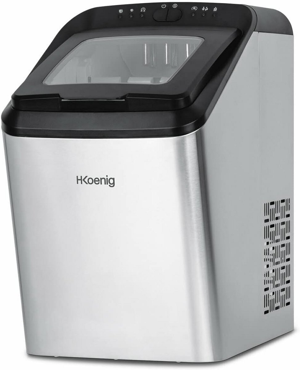 Professionele Ijsblokjesmachine 15kg per Dag met 2 Formaten, Snel en Compact