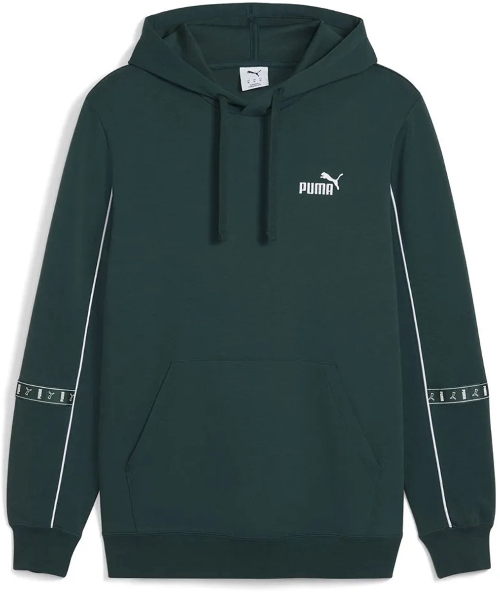 Puma Ess Tape Layout Hoodie L Man Groen