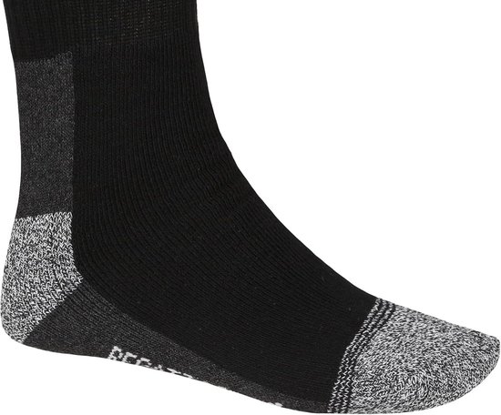 IOMI Kniehoge diabetische 3-pack bamboe niet-elastische sokken - extra breed, zachte top, niet-bindend, voor gezwollen voeten, Zwart, 46-48 EU