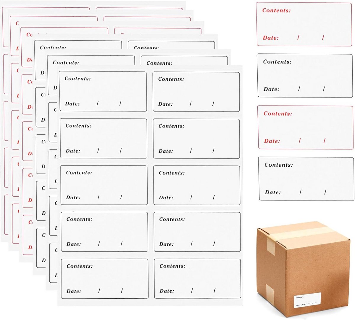 400 Stuks Zelfklevende Diepvrieslabels voor Zichtbare Voorraadlabels