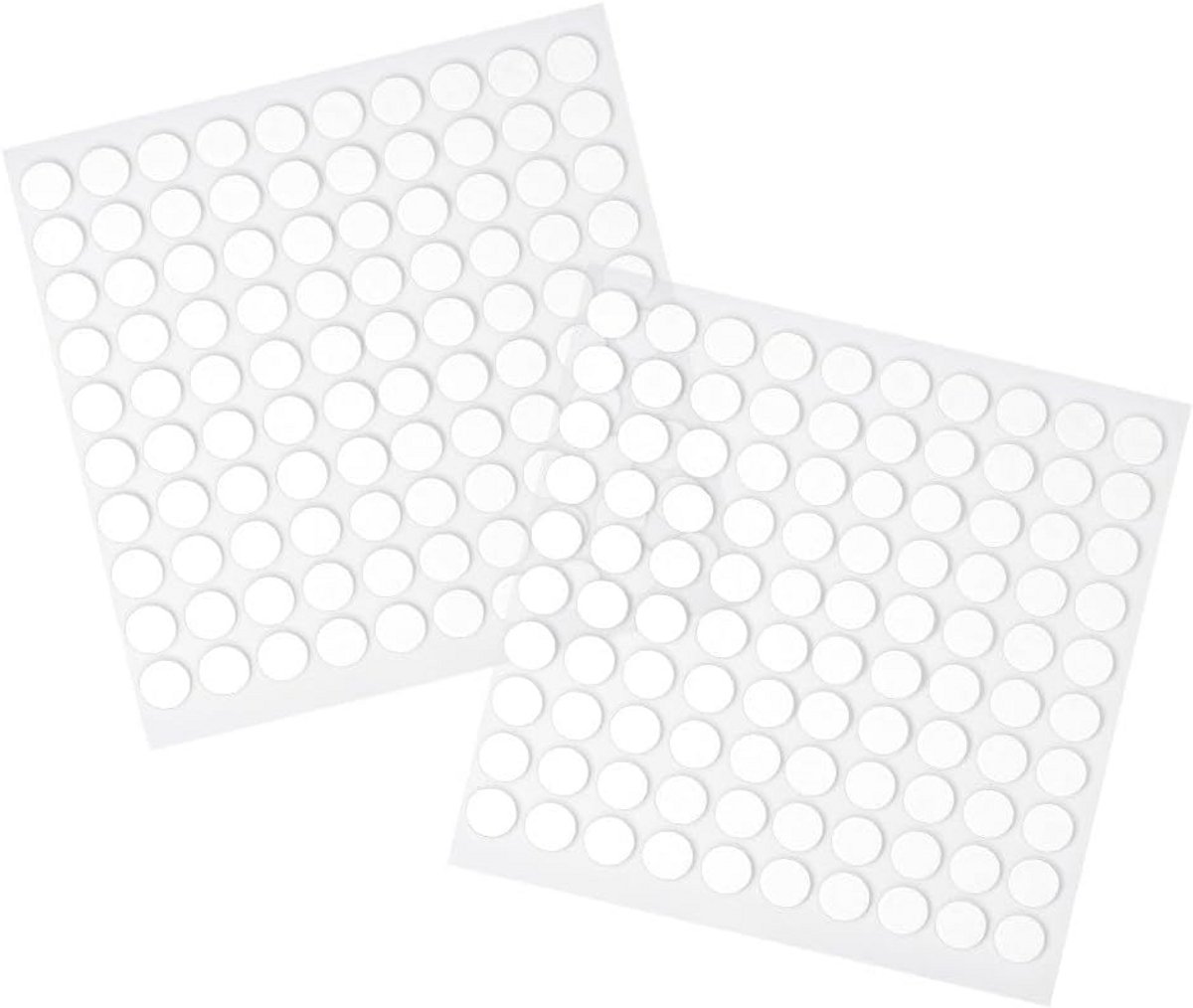 200x Dubbelzijdige Plakpunten Sterke Lijm Stippen Transparant 1 cm Diameter voor Knutselen en Vastzetten