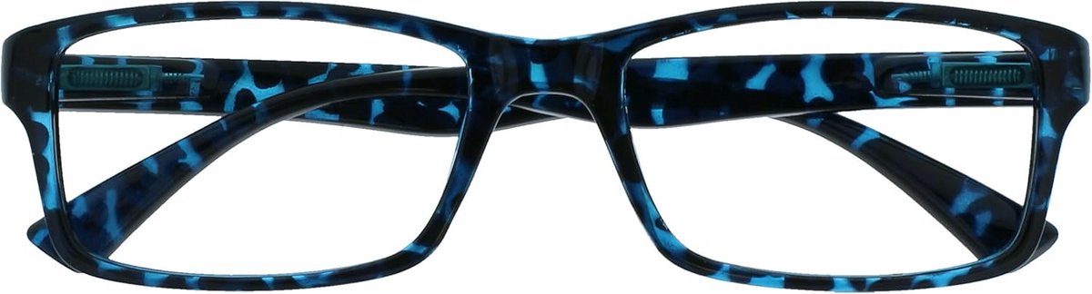 Stijlvolle Leesbril Heren Dames +1.00 Blauw Schildpad Montuur