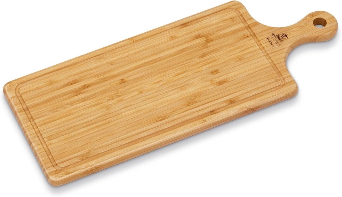 Houten Serveerplank met Handvat - Bamboe Dienblad voor Kaas of Snacks - Snijplank