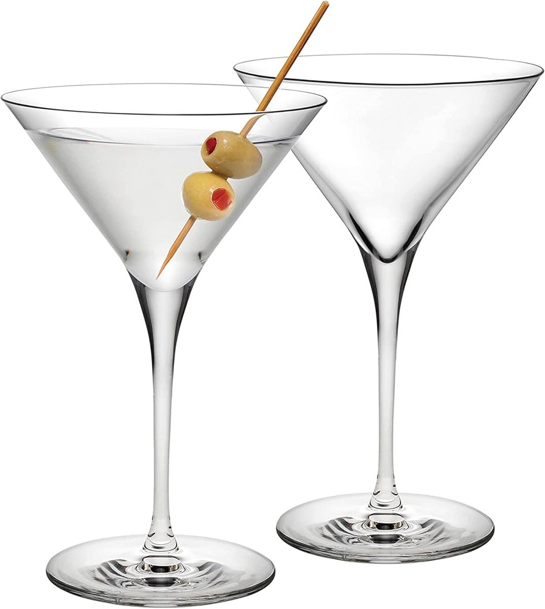 Set van 2 Kristallen Martini Glazen 10oz Loodvrij voor Cocktails